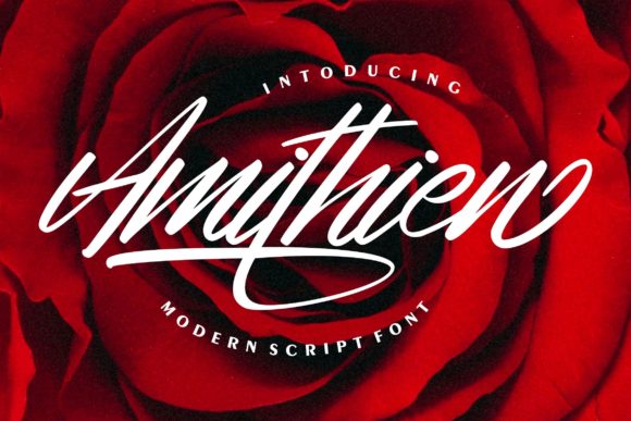 Amithien: A Handwritten Font for Crafters and Makers