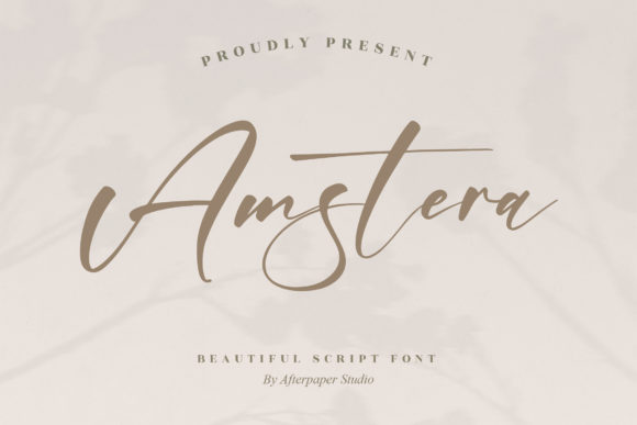 Amstera: A Flowing Script Font for Elegant Branding