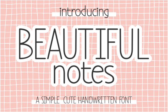 Beautiful Notes: A Whimsical Handwritten Font for Web Design