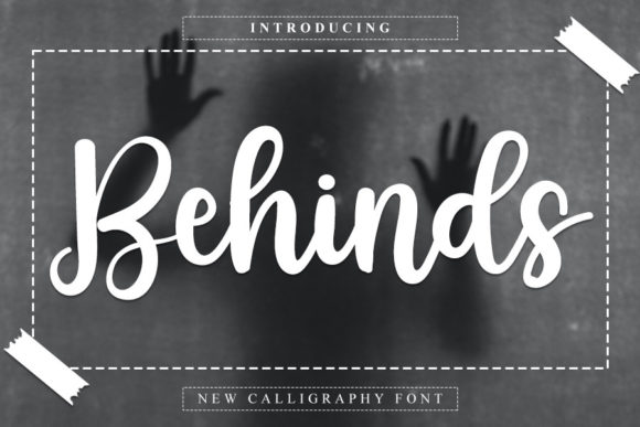 Behinds: A Stylish Handwritten Font for Editorial Design