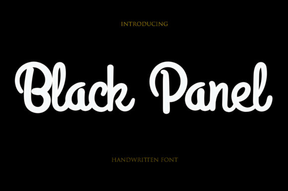 Black Panel: A Charming Handwritten Font for Web Design