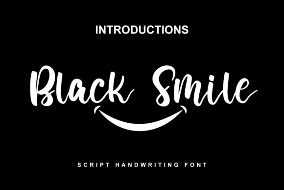 Black Smile: A Charming Script Font for Business Branding