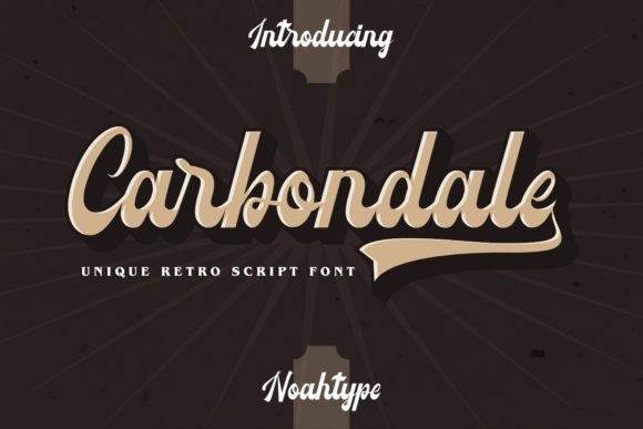 Carbondale: A Retro Script Font for Editorial Elegance
