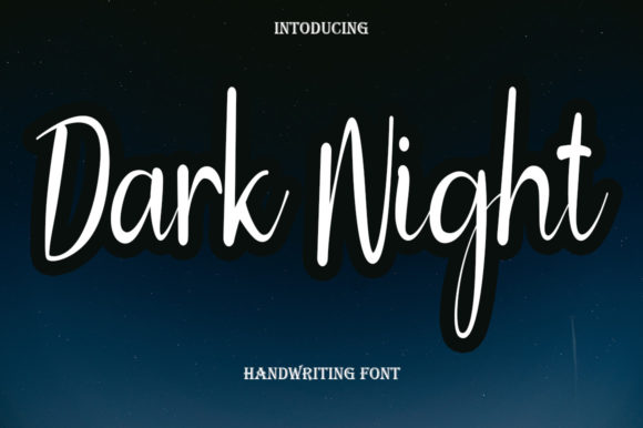 Dark Night: A Premium Script Font for Elegant Web Design