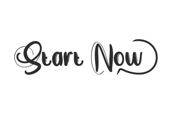 Discover Start Now: A Versatile Handwritten Font for Editorial Design