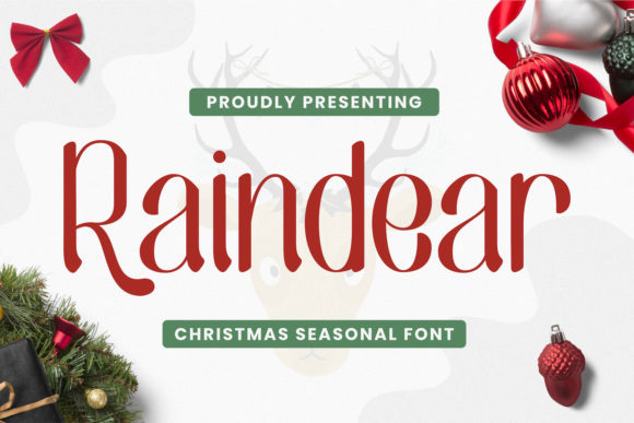 Discover the Charm of Raindear: A Handwritten Font for Crafters