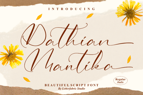 Elegant Script Font: Dathian Mantika for Web Design