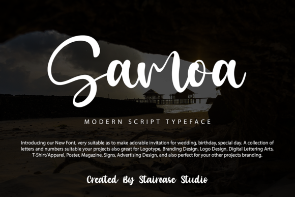 Enhance Your Brand with Samoa: A Modern Script Font