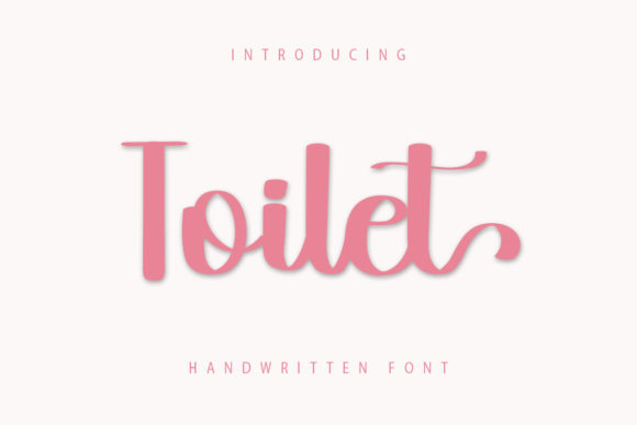 Enhance Your Brand with Toilet: A Versatile Handwritten Font