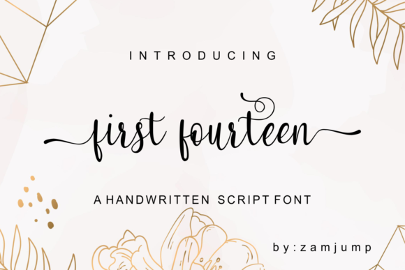First Fourteen: A Graceful Script Font for Editorial Design