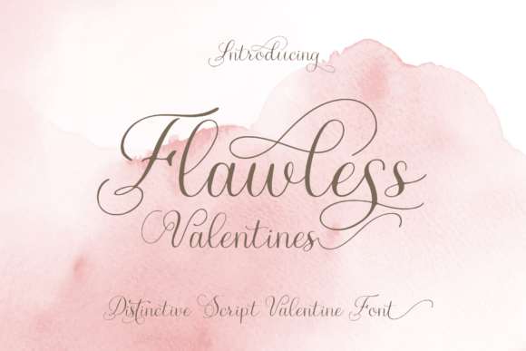 Flawless Valentines: A Luxurious Handwritten Font for Branding