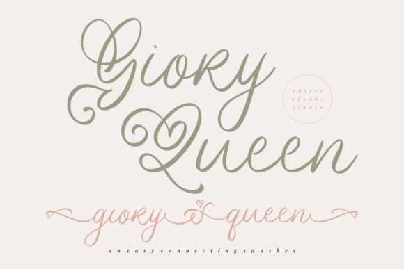 Giory Queen: A Versatile Handwritten Font for Creative Branding