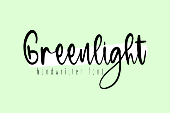 Greenlight: A Handwritten Font for Editorial Charm