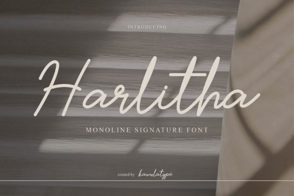Harlitha: The Perfect Script Font for Your Brand