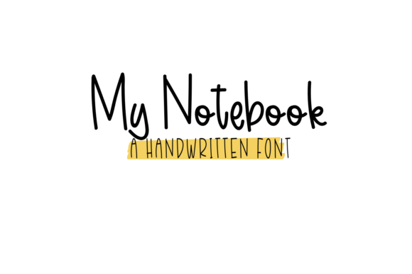 My Notebook: A Playful Handwritten Font for Creative Projects