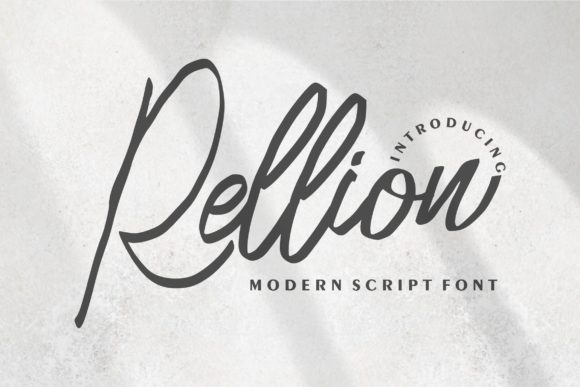 Rellion: A Delicate and Elegant Handwritten Font