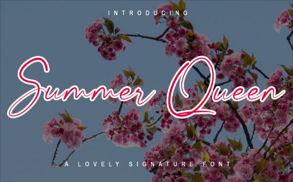 Summer Queen: A Font for Elegant Handmade Creations
