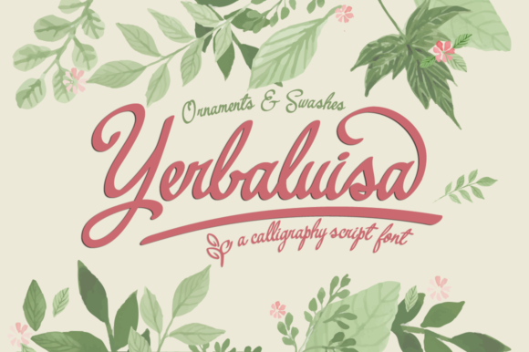 Transform Your Brand with Yerbaluisa: A Handwritten Typeface